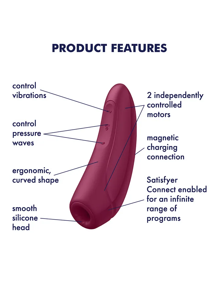 Satisfyer Curvy 1+ Rose Red - App-gesteuerter Klitoris-Vibrator 2 [full]