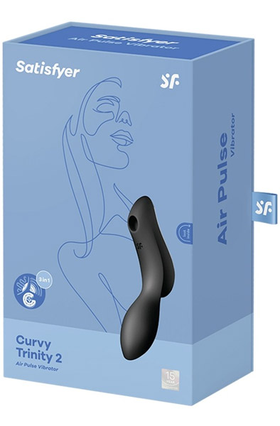 Satisfyer Curvy Trinity 2 Black - Luftdruck-Vibrator 4