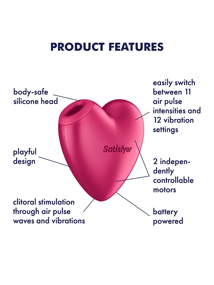 Satisfyer Cutie Heart Battery Powered - Luftdruck-Vibrator 2 [full]