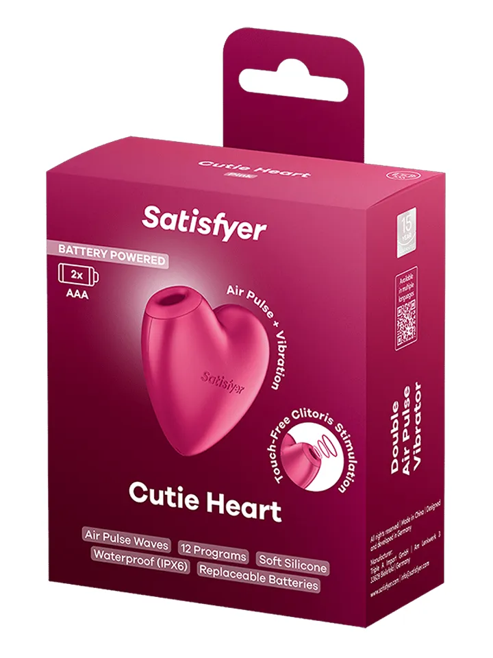 Satisfyer Cutie Heart Battery Powered - Luftdruck-Vibrator 5 [full]