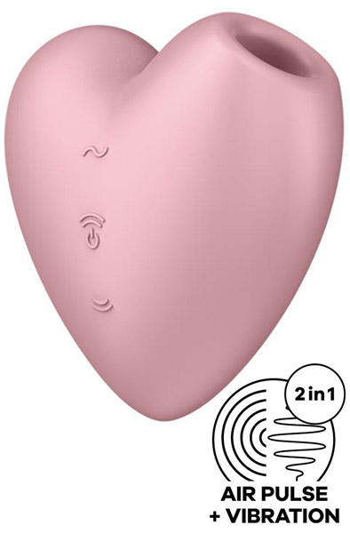 Satisfyer Cutie Heart Light Red - Luftdruck-Vibrator 1