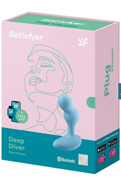 Satisfyer Deep Diver Blue - Vibrierender Analplug 4