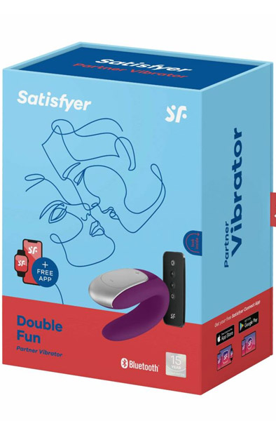 Satisfyer Double Fun Purple - App-gesteuerter Vibrator für Paare 3