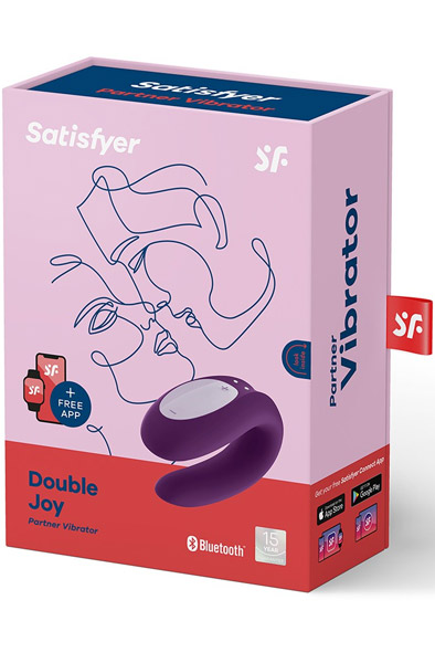 Satisfyer Double Joy Lila - App-gesteuerter Vibrator für Paare 4