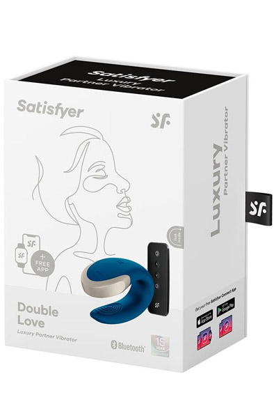 Satisfyer Double Love Blue - App-gesteuerter Vibrator für Paare 5