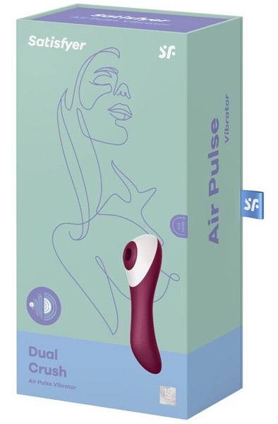 Satisfyer Dual Crush Rot - Luftdruck-Vibrator 4