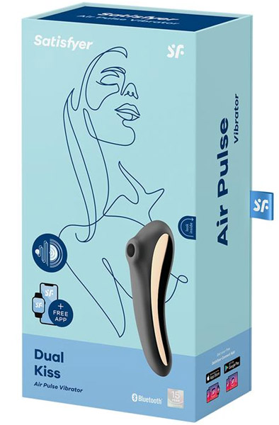 Satisfyer Dual Kiss Black - Luftdruck-Vibrator 5