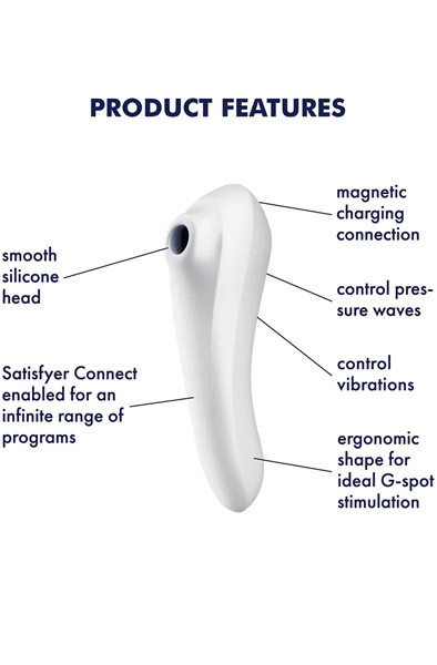 Satisfyer Dual Pleasure White - App-gesteuerter Klitoris-Vibrator 2