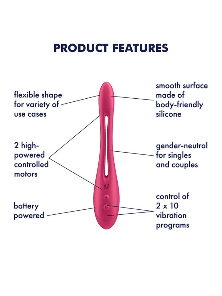 Satisfyer Elastic Game Pink Battery Series - Paarvibrator 2 [full]
