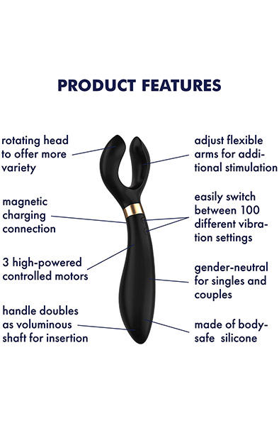 Satisfyer Endless Fun – Multifunktionsvibrator Schwarz - Paarvibrator 2