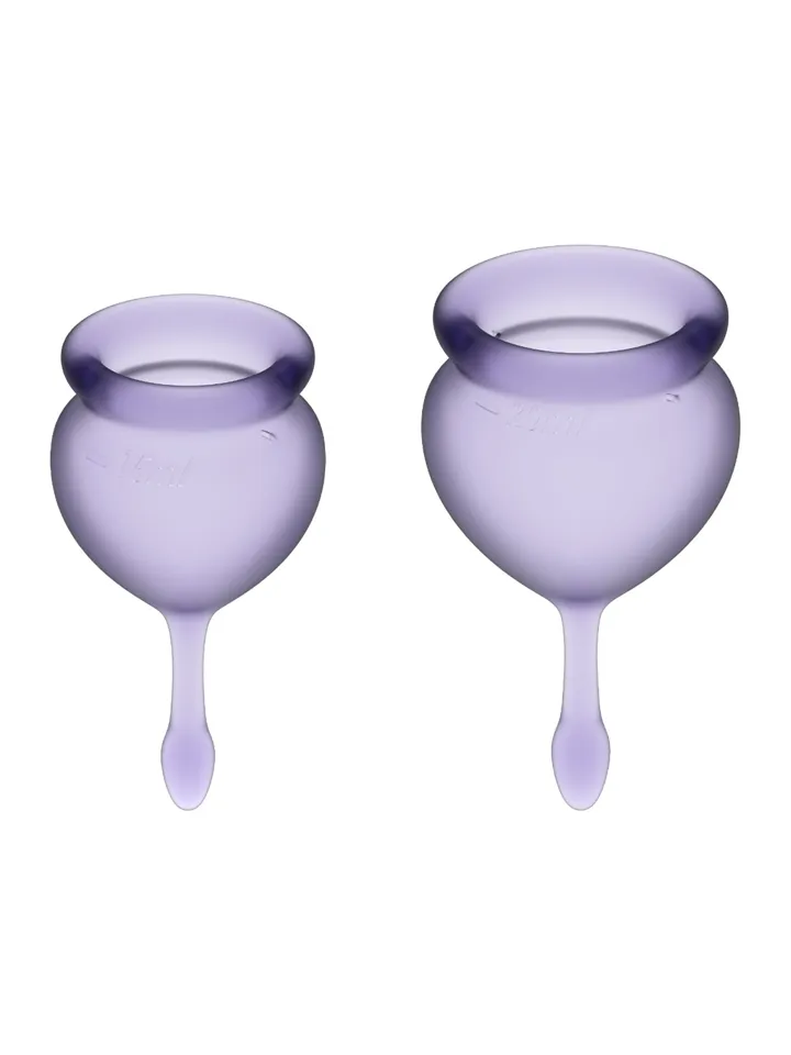 Satisfyer Feel Good Menstrual Cup Set Lila - Menstruationstassen 1 [full]