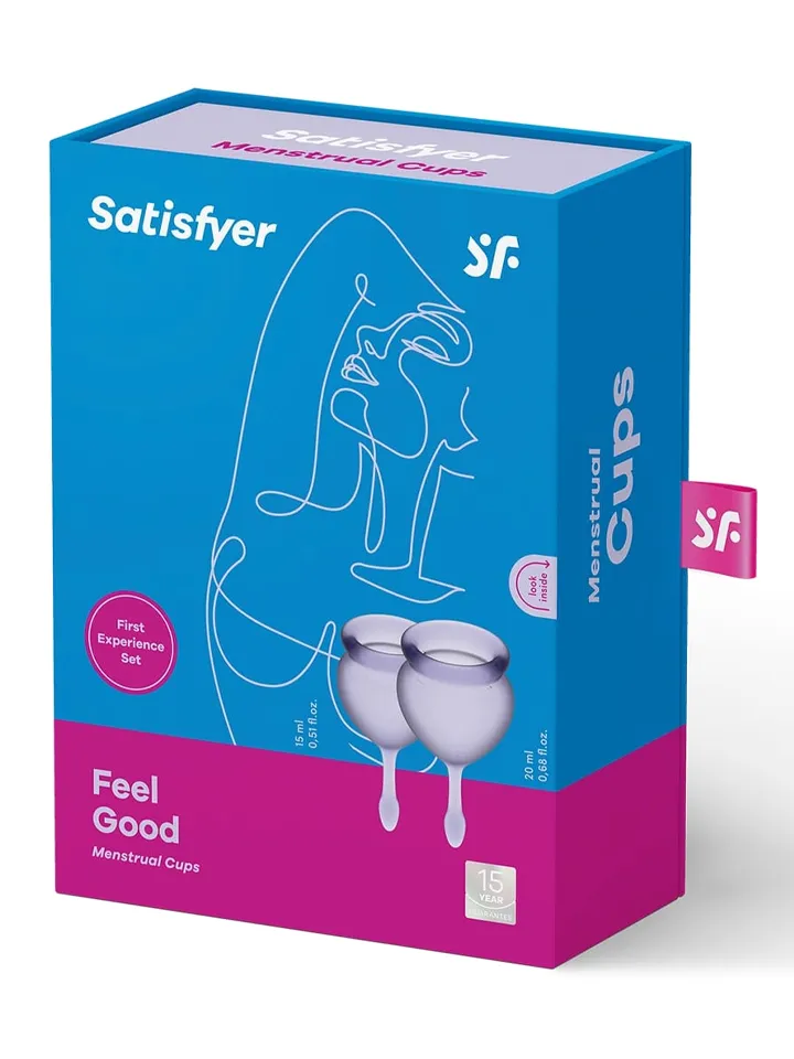 Satisfyer Feel Good Menstrual Cup Set Lila - Menstruationstassen 2 [full]