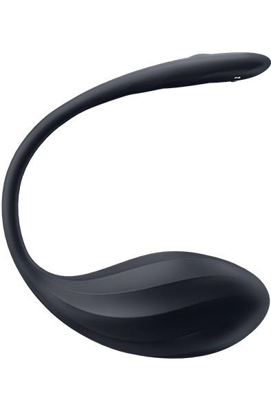 Satisfyer Gerippte Blütenblatt App Vibrator Schwarz - App-gesteuertes Vibro-Ei 3
