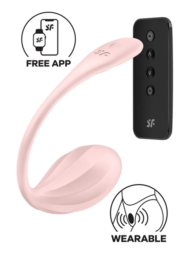 Satisfyer Gerippter Blütenblatt App Vibrator - App-gesteuertes Vibro-Ei 1 [full]