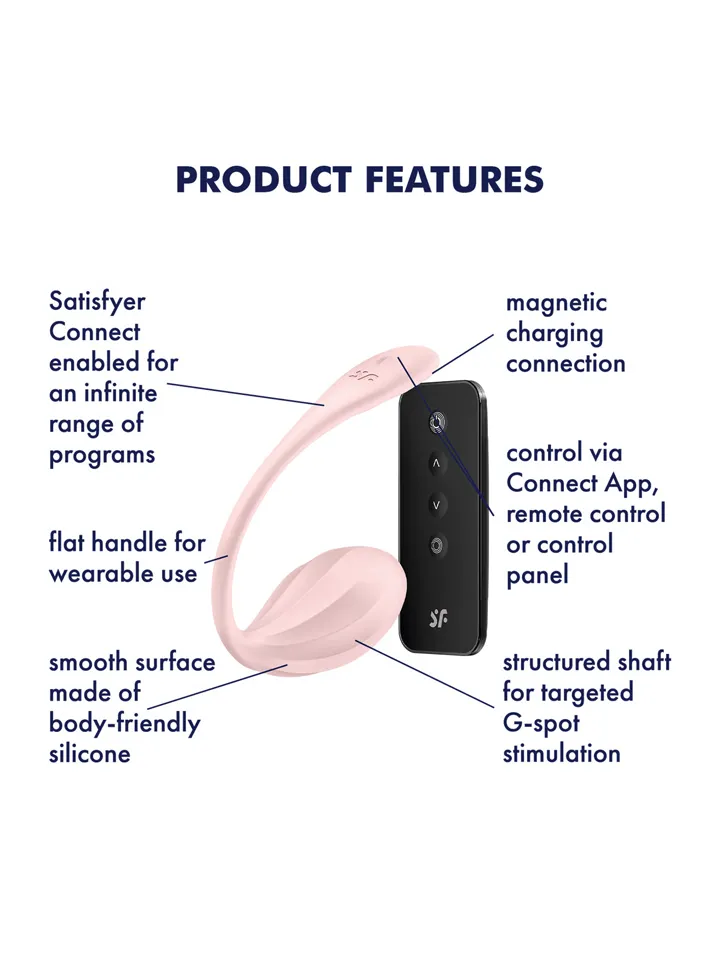 Satisfyer Gerippter Blütenblatt App Vibrator - App-gesteuertes Vibro-Ei 2 [full]