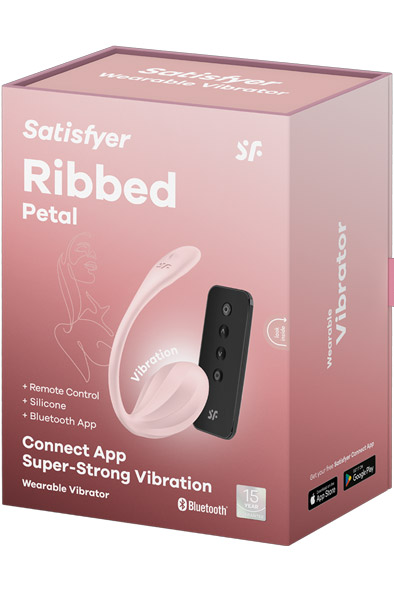 Satisfyer Gerippter Blütenblatt App Vibrator - App-gesteuertes Vibro-Ei 5