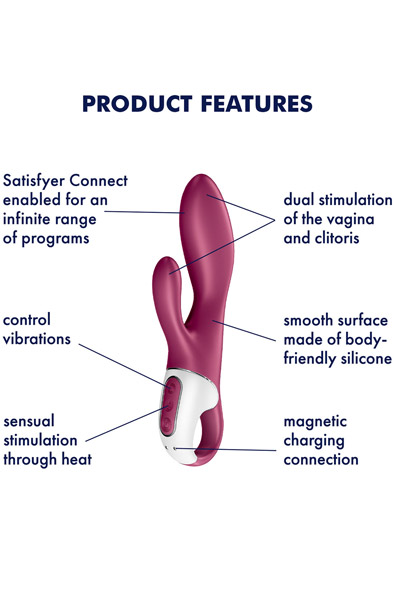 Satisfyer Heated Affair - App-gesteuerter Kaninchen-Vibrator 2