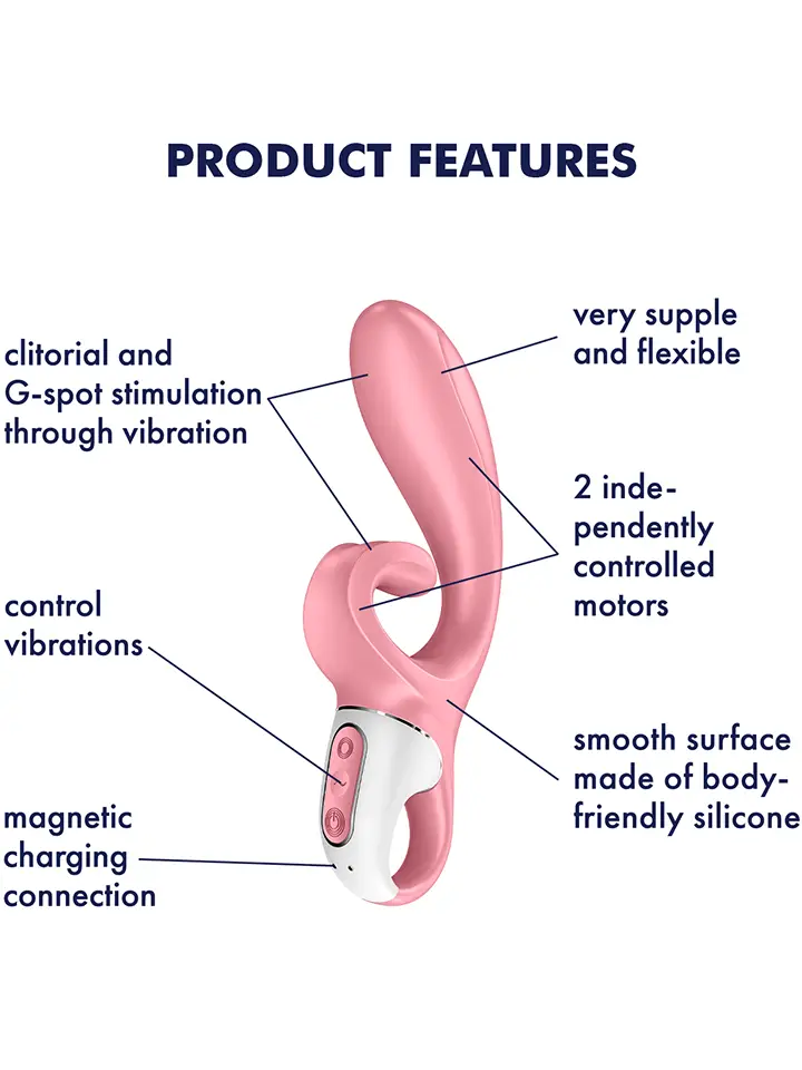 Satisfyer Hug Me Rabbit Vibrator Pink - Rabbit-Vibrator 2