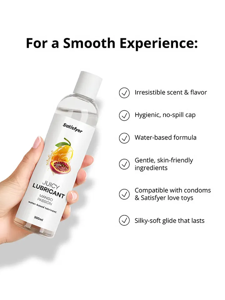 Satisfyer Mango & Passion Water Based Lubricant 300 ml - Wasserbasiertes Gleitmittel 3 [full]