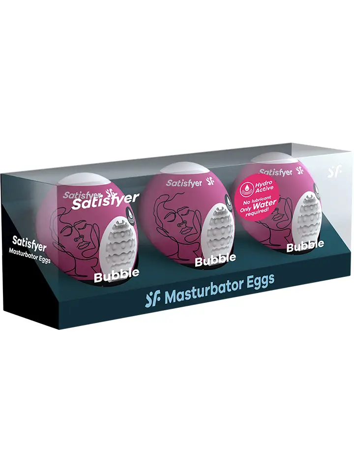 Satisfyer Masturbator Egg Bubble, 3er-Pack - Eier laufen lassen 4