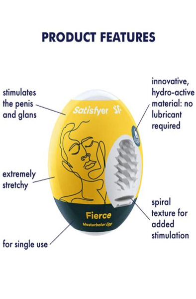Satisfyer Masturbator Egg Fierce 3er-Pack - Eier laufen lassen 2