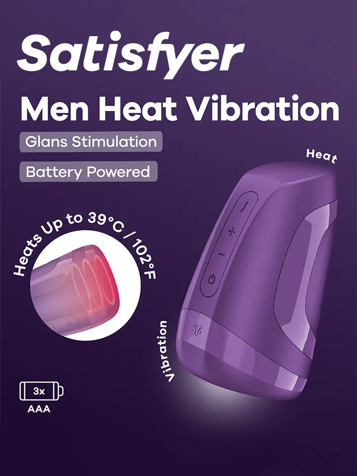 Satisfyer Men Heat Vibration Battery Powered - Vibrations-Masturbator 1 [full]