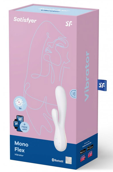 Satisfyer Mono Flex White - App-gesteuerter Kaninchen-Vibrator 4