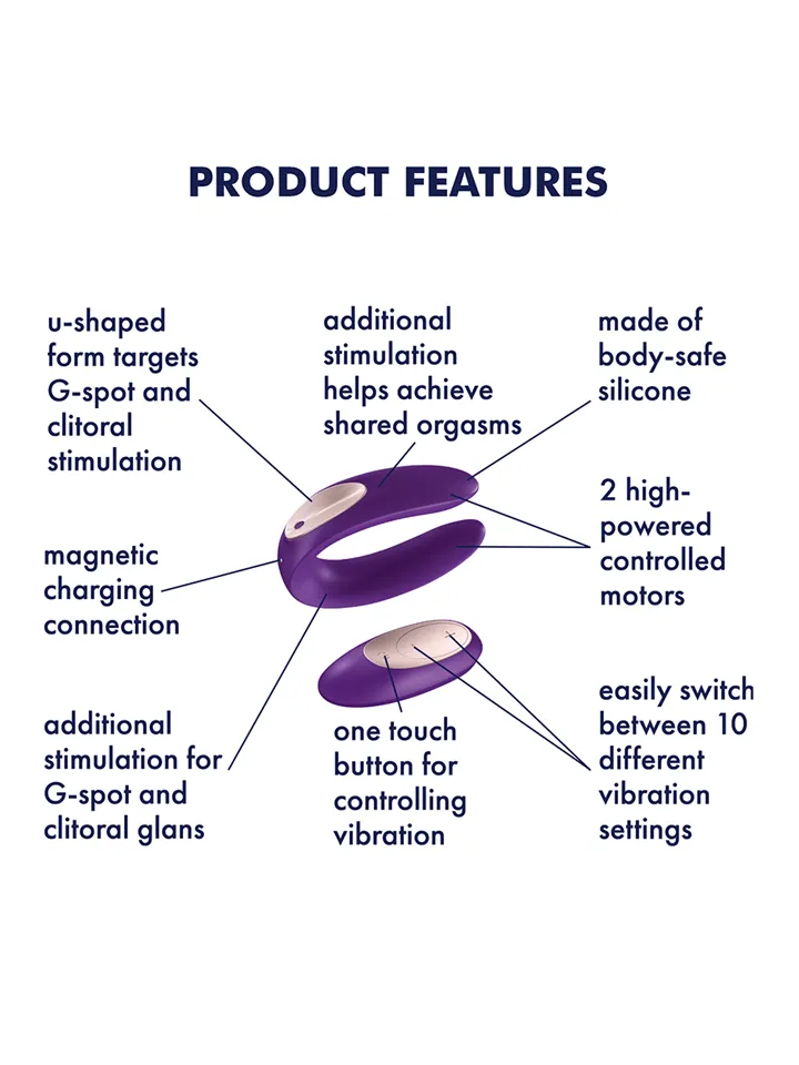 Satisfyer Partner Plus Fernbedienung - Ferngesteuerter Vibrator für Paare 2 [full]