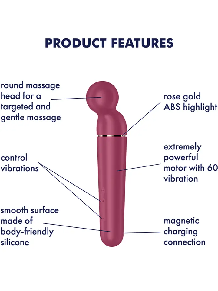 Satisfyer Planet Wand-er Berry/Rosegold - Zauberstab/Massagestab 2