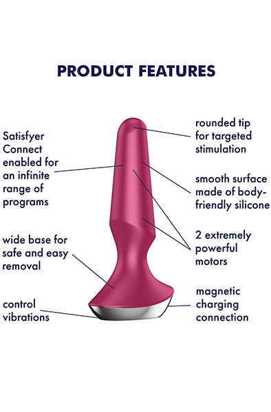 Satisfyer Plug-Ilicious 2 Berry - Vibrierender Analplug 2