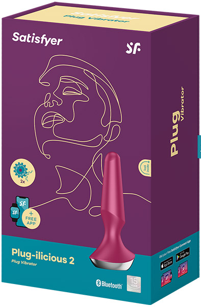 Satisfyer Plug-Ilicious 2 Berry - Vibrierender Analplug 4