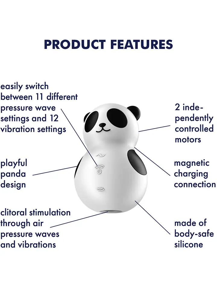 Satisfyer Pocket Panda Air Pulse Vibrator - Luftdruck-Vibrator 2