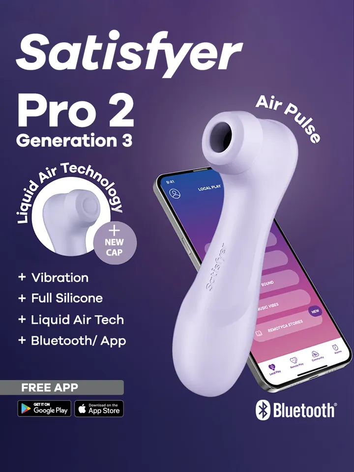 Satisfyer Pro 2 Gen. 3 mit Liquid Air & Bluetooth-App Lila - Luftdruck-Vibrator 1 [full]