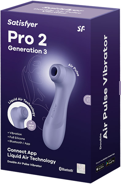 Satisfyer Pro 2 Gen. 3 mit Liquid Air & Bluetooth-App Lila - Luftdruck-Vibrator 7