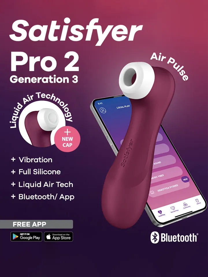 Satisfyer Pro 2 Gen. 3 mit Liquid Air & Bluetooth-App Rot - Luftdruck-Vibrator 1 [full]