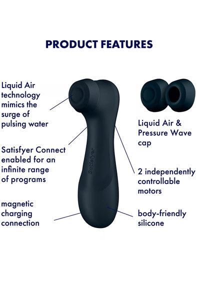 Satisfyer Pro 2 Gen. 3 mit Liquid Air & Bluetooth-App Schwarz - Luftdruck-Vibrator 2