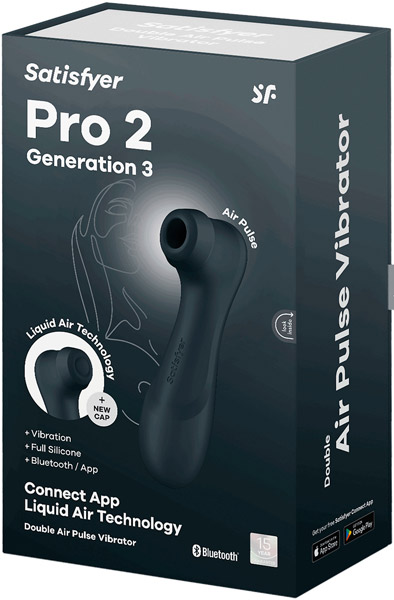 Satisfyer Pro 2 Gen. 3 mit Liquid Air & Bluetooth-App Schwarz - Luftdruck-Vibrator 7
