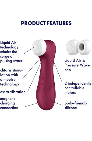 Satisfyer Pro 2 Generation 3 With Liquid Air Red - Luftdruck-Vibrator 2
