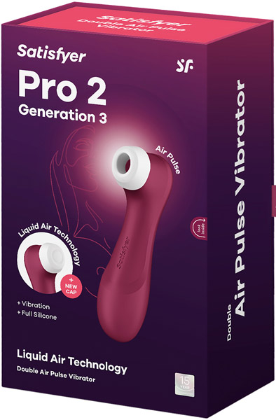 Satisfyer Pro 2 Generation 3 With Liquid Air Red - Luftdruck-Vibrator 7