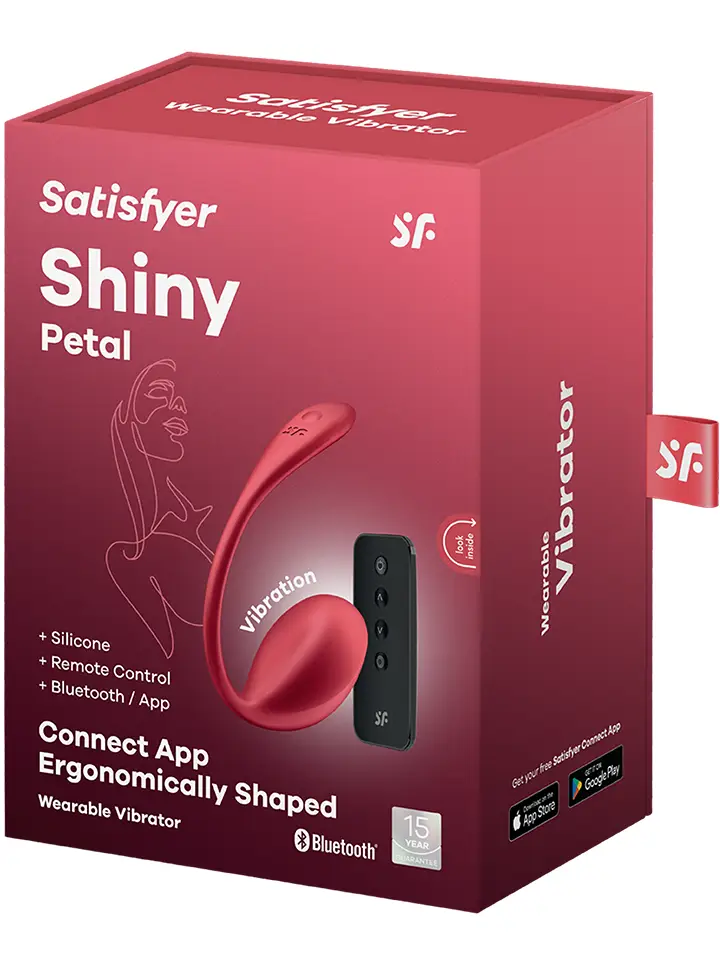 Satisfyer Shiny Petal Connect App Rot - App-gesteuertes Vibro-Ei 5