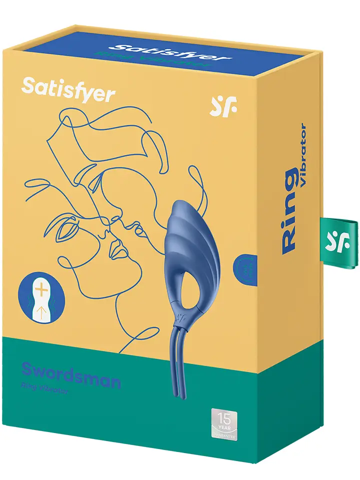 Satisfyer Swordsman – Vibrierender Penisring Blau - Vibrierender Penisring 5