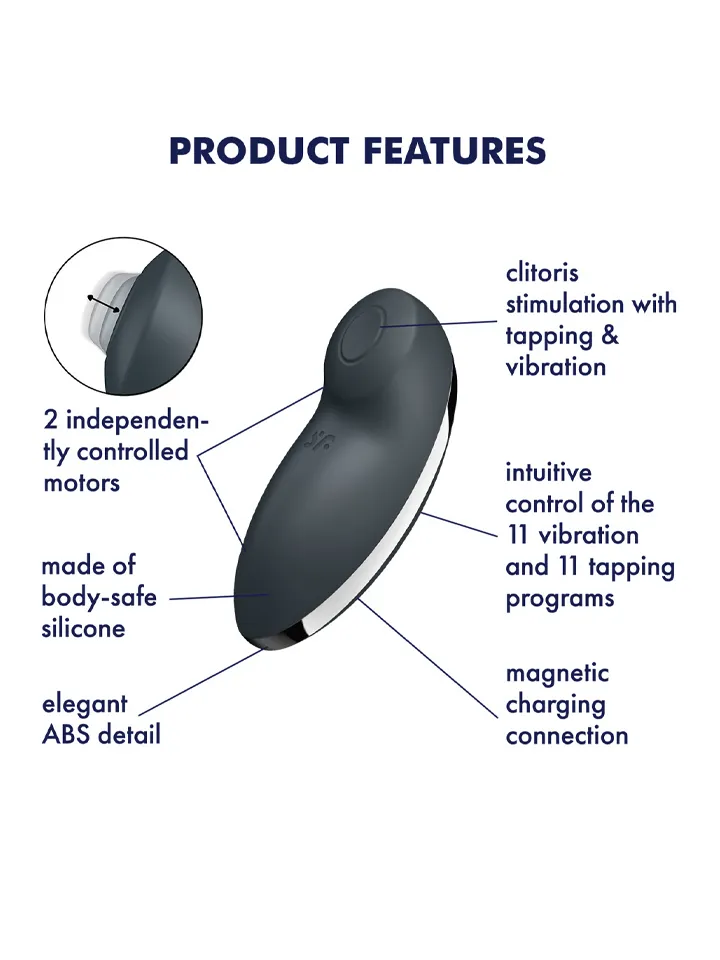 Satisfyer Tap & Climax 2 Grey - Klitoris-Vibrator 2 [full]