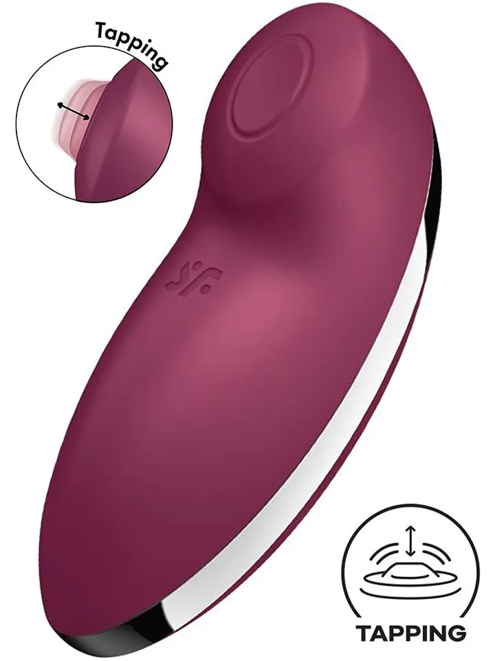 Satisfyer Tap & Climax 2 Vibrator Rot - Klitoris-Vibrator 1