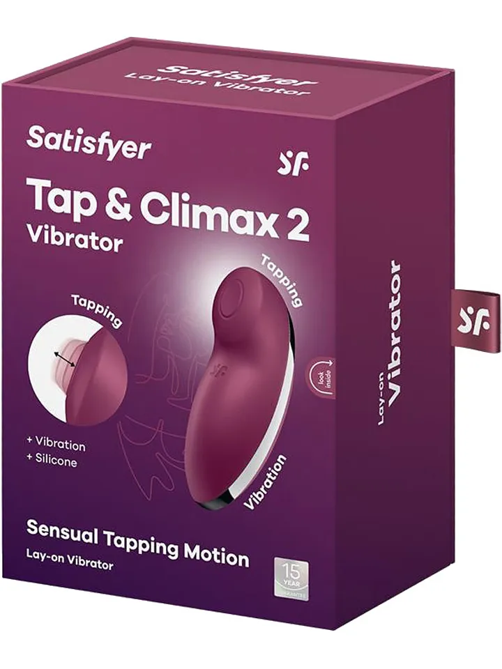 Satisfyer Tap & Climax 2 Vibrator Rot - Klitoris-Vibrator 5