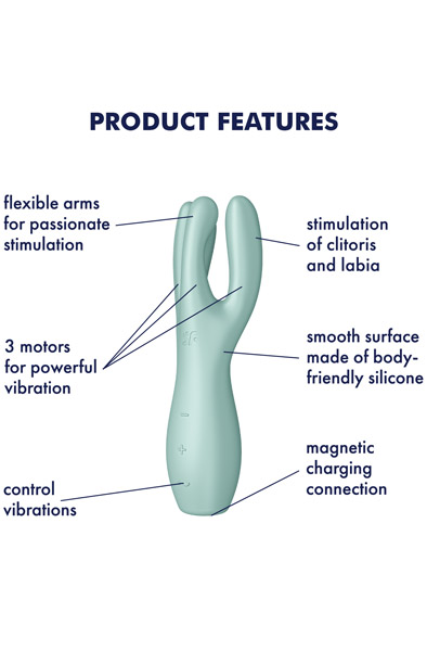 Satisfyer Threesome 3 Mint - Vibrator 2