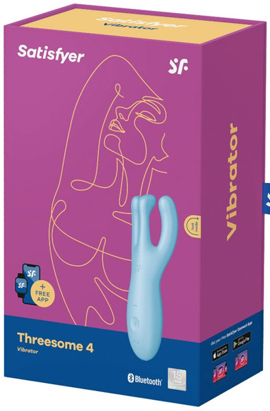 Satisfyer Threesome 4 Blue - App-gesteuerter Vibrator 4
