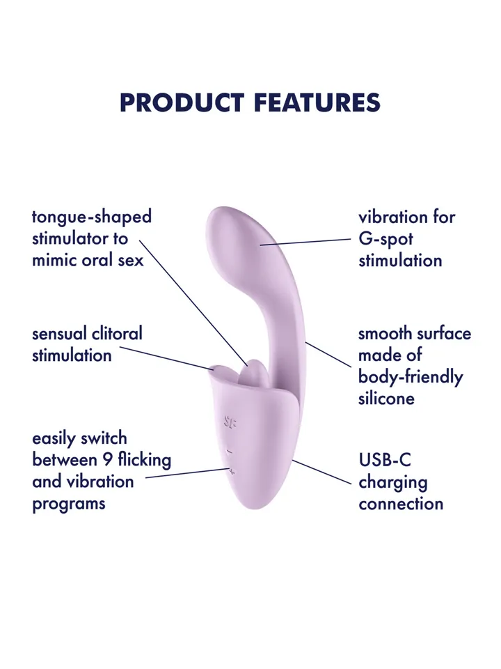 Satisfyer Tongue Expert Clitoral & G-Spot Stimulator - G-Punkt-Vibrator 2 [full]