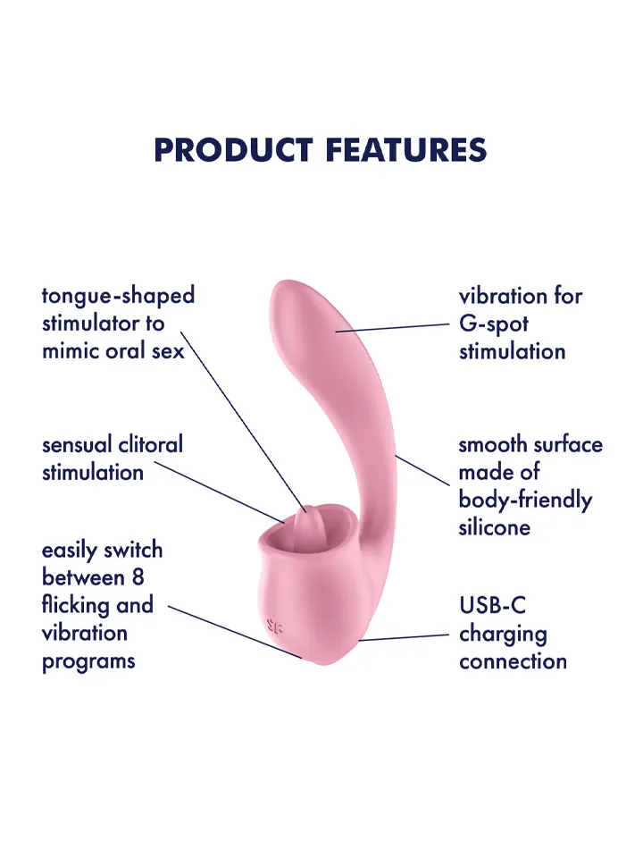 Satisfyer Tongue Genius Clitoral & G-Spot Stimulator - G-Punkt-Vibrator 2 [full]