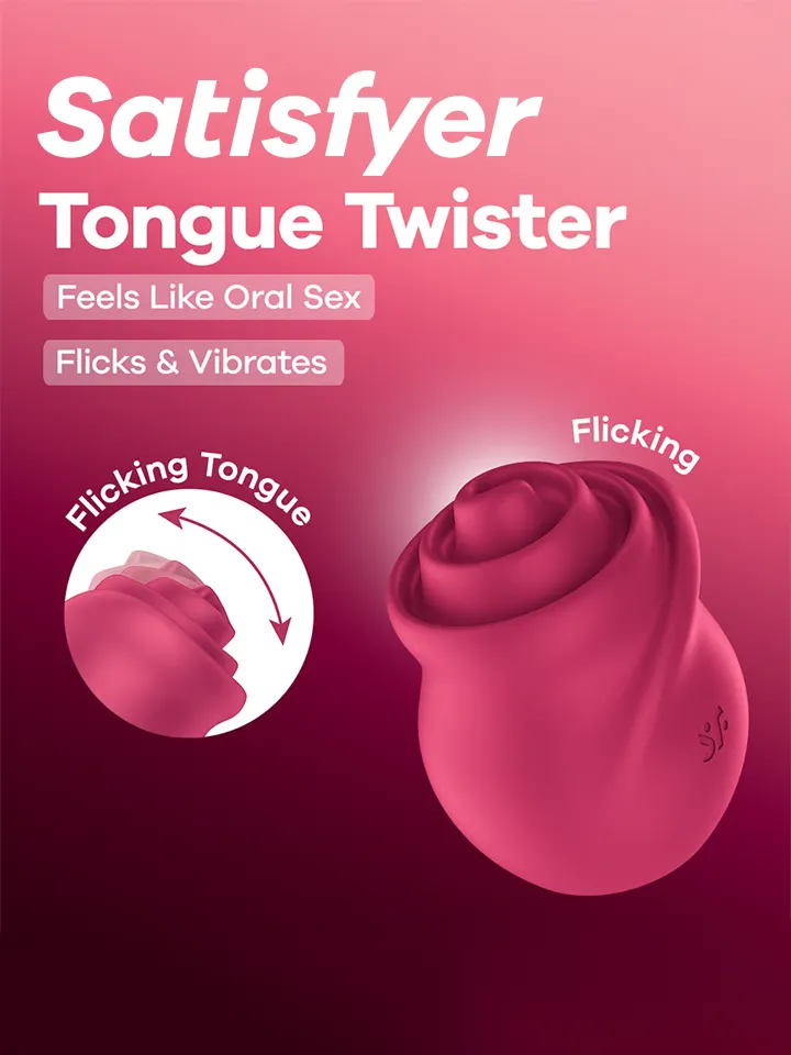 Satisfyer Tongue Twister Flicking Tongue Vibrator - Klitoris-Vibrator 1 [full]