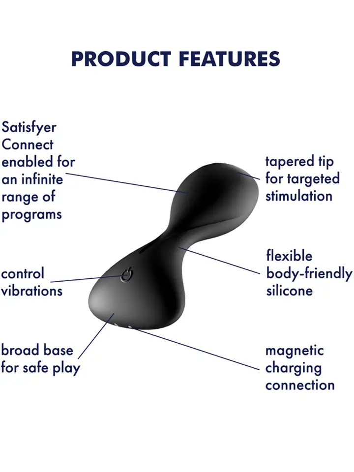 Satisfyer Trendsetter Vibrating Anal Plug Black - Vibrierender Analplug 2